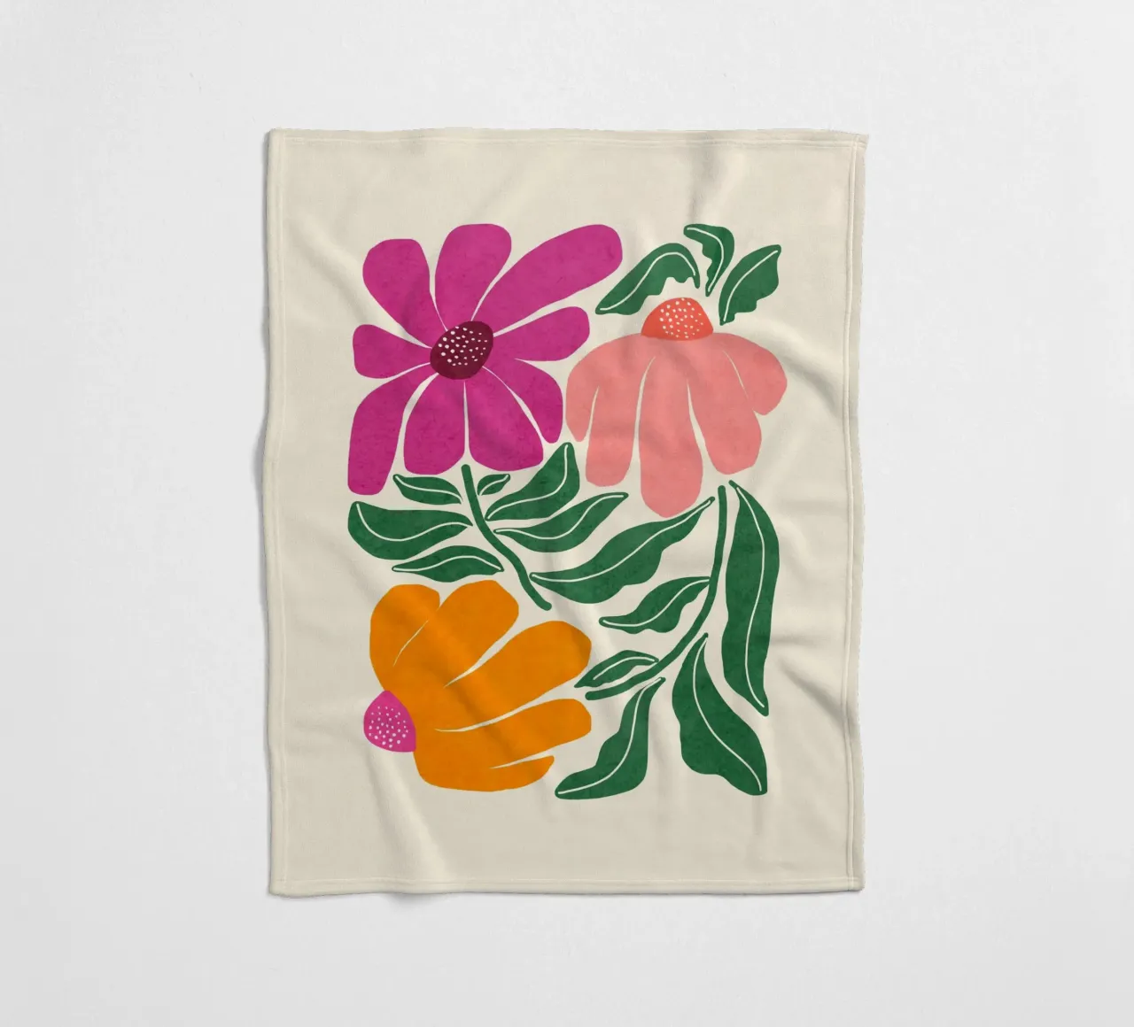 Whimsy Bloom - luminoso coperta in pile da Gale Switzer