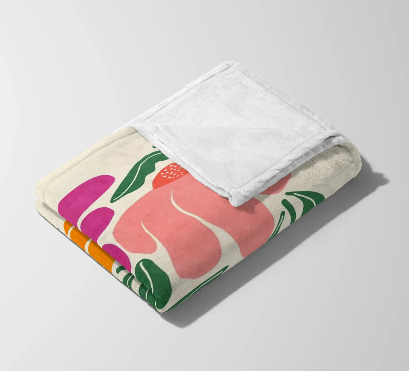 Whimsy Bloom - hell Fleecedecke von Gale Switzer