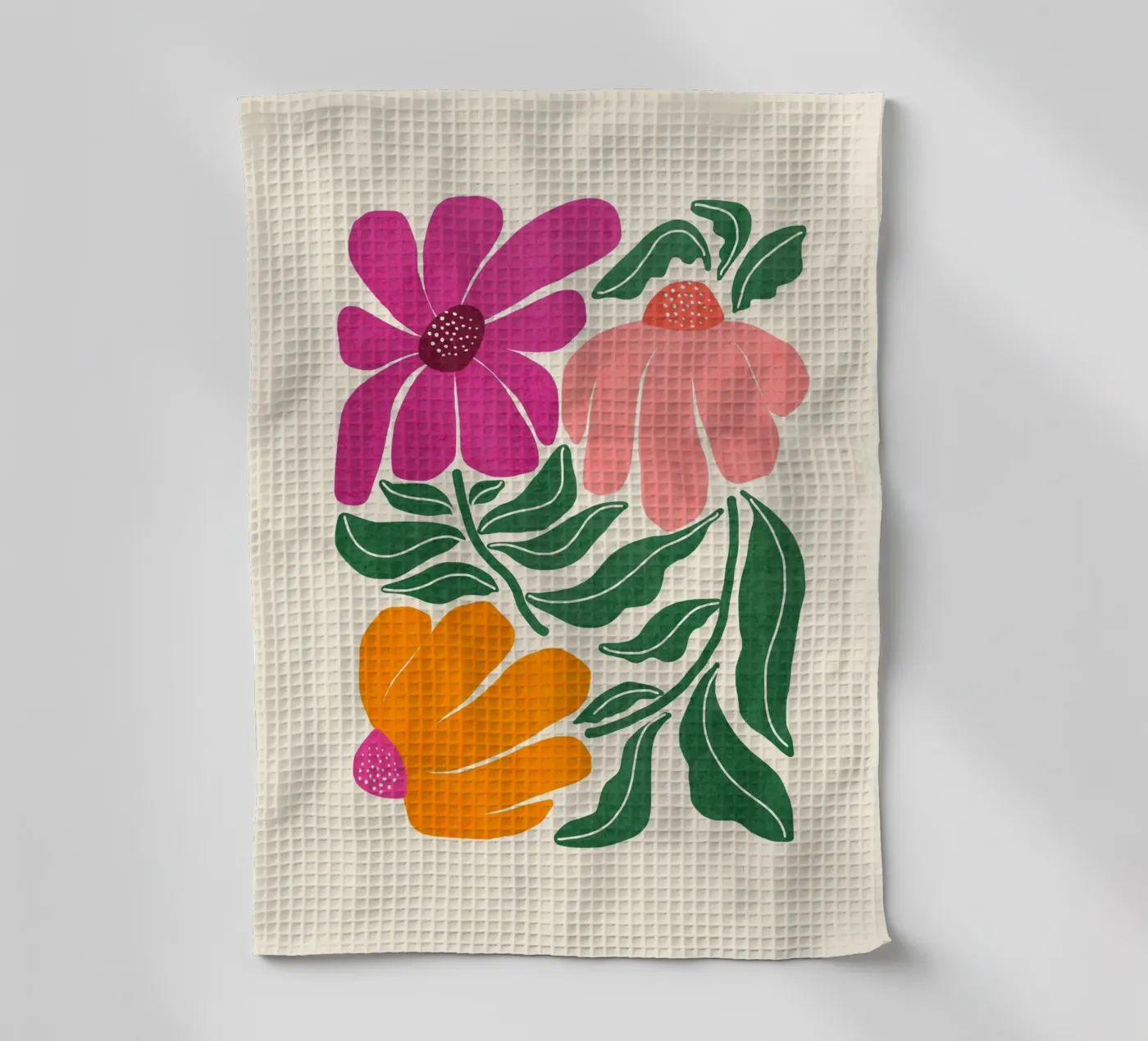 Whimsy Bloom - hell Geschirrtuch von Gale Switzer