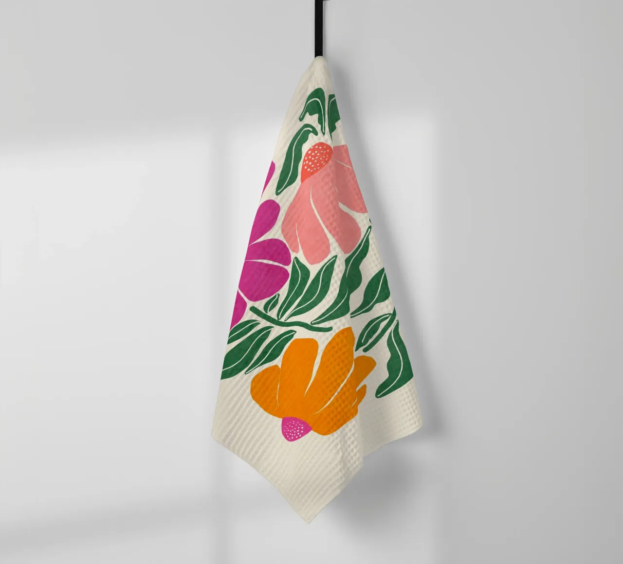 Whimsy Bloom - hell Geschirrtuch von Gale Switzer