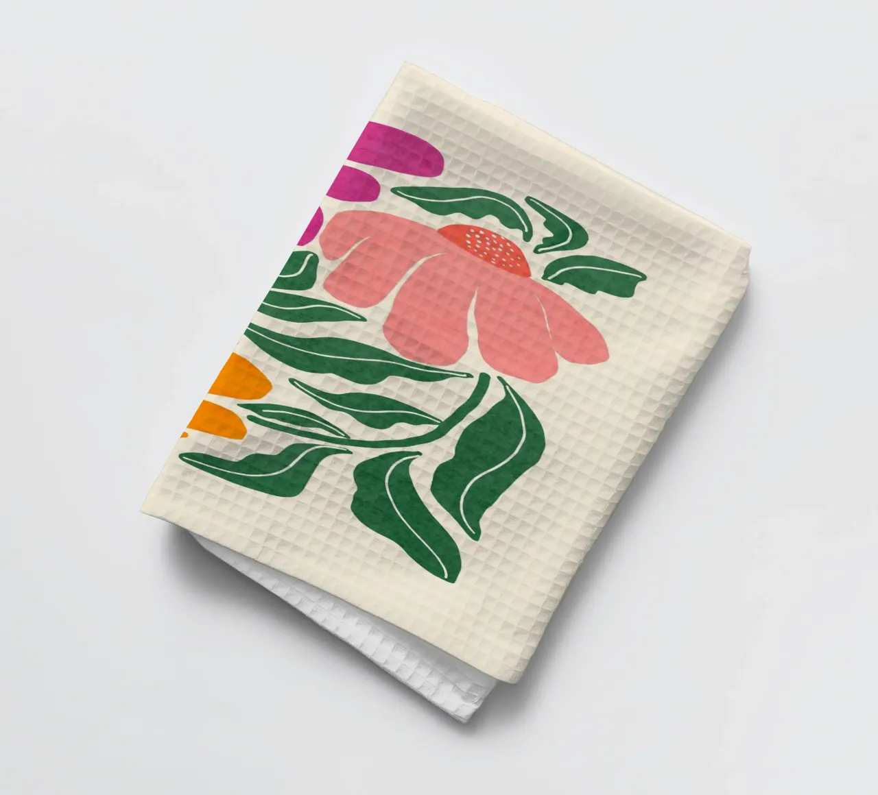 Whimsy Bloom - hell Geschirrtuch von Gale Switzer