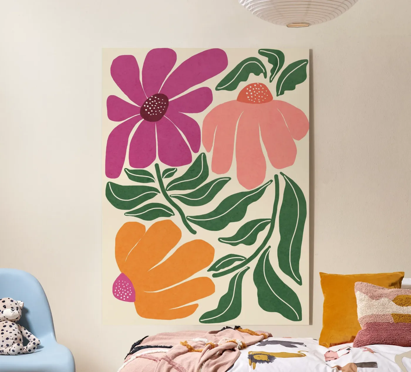 Whimsy Bloom - hell Acryl-Glas von Gale Switzer