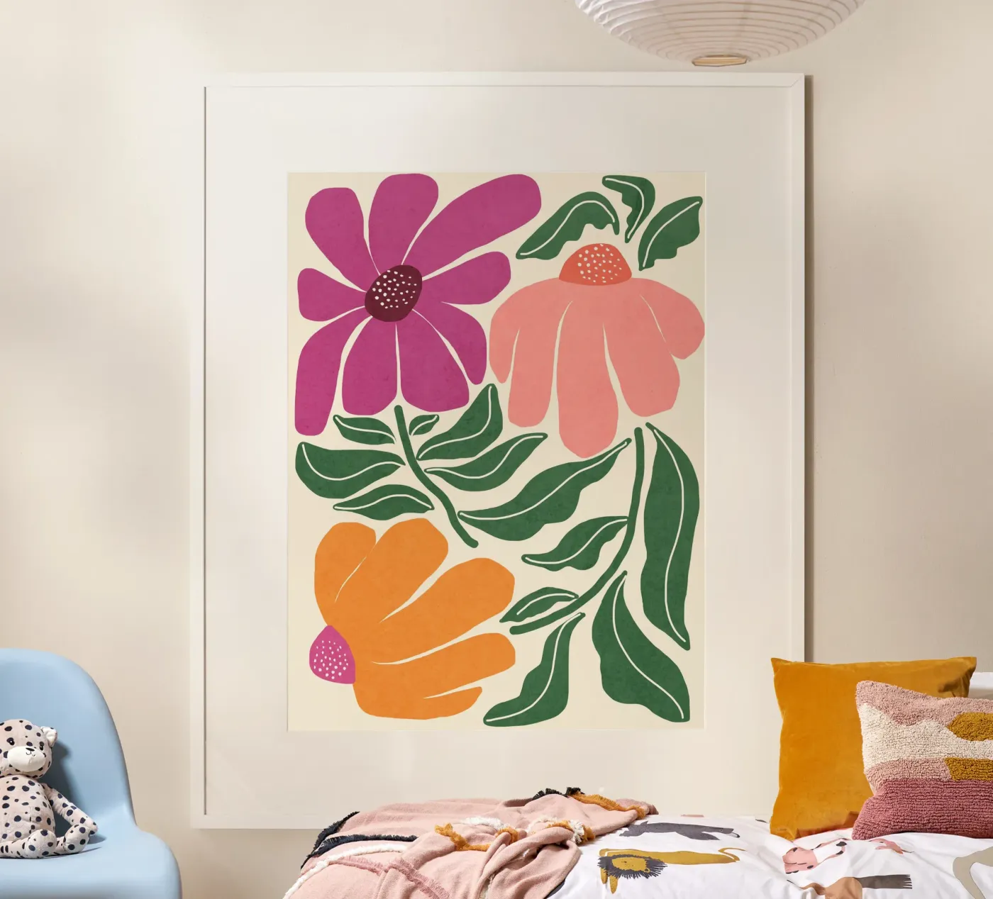 Whimsy Bloom - helder poster van Gale Switzer