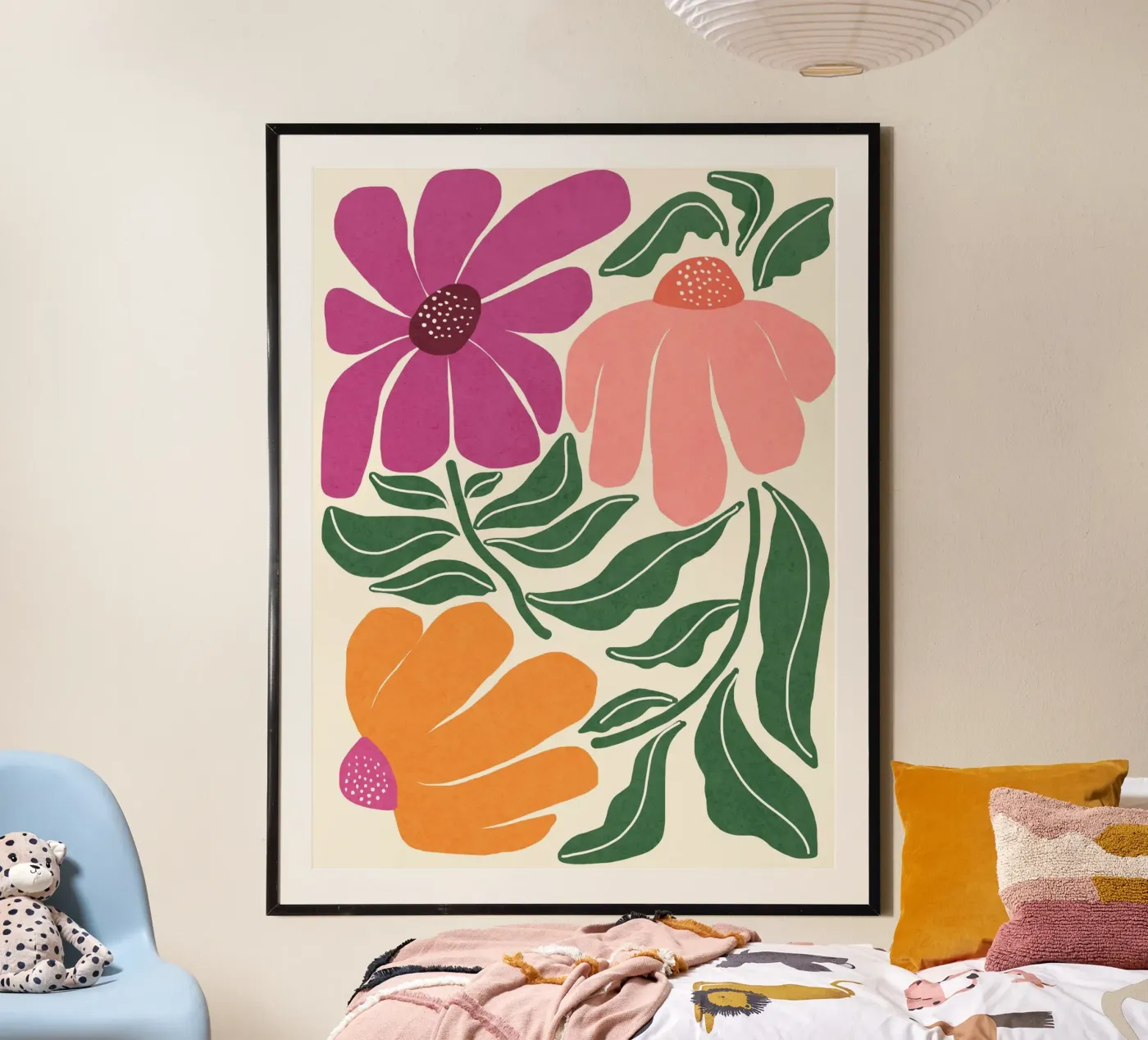 Whimsy Bloom - helder poster van Gale Switzer