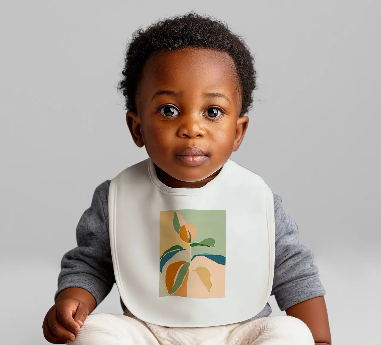 Spring Flora baby bib by Gale Switzer