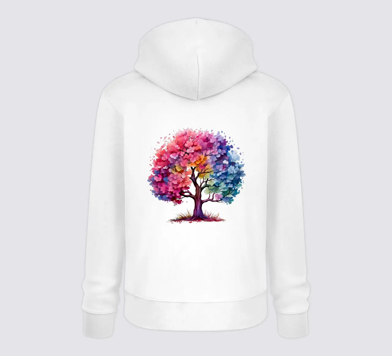 Albero della vita colorato felpa con cappuccio da Spiritual Touch