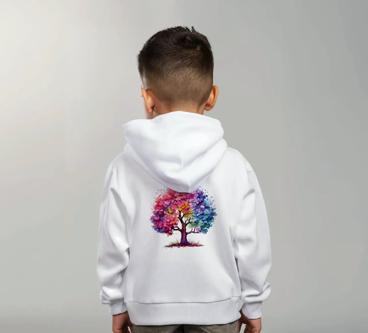 Bunter Baum des Lebens Kinder Hoodie von Spiritual Touch