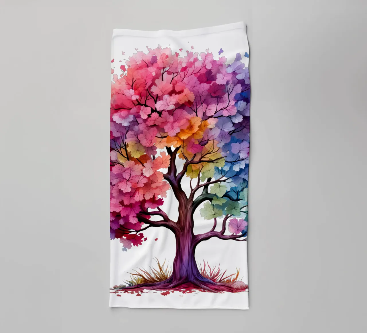 Albero della vita colorato asciugamano da bagno da Spiritual Touch
