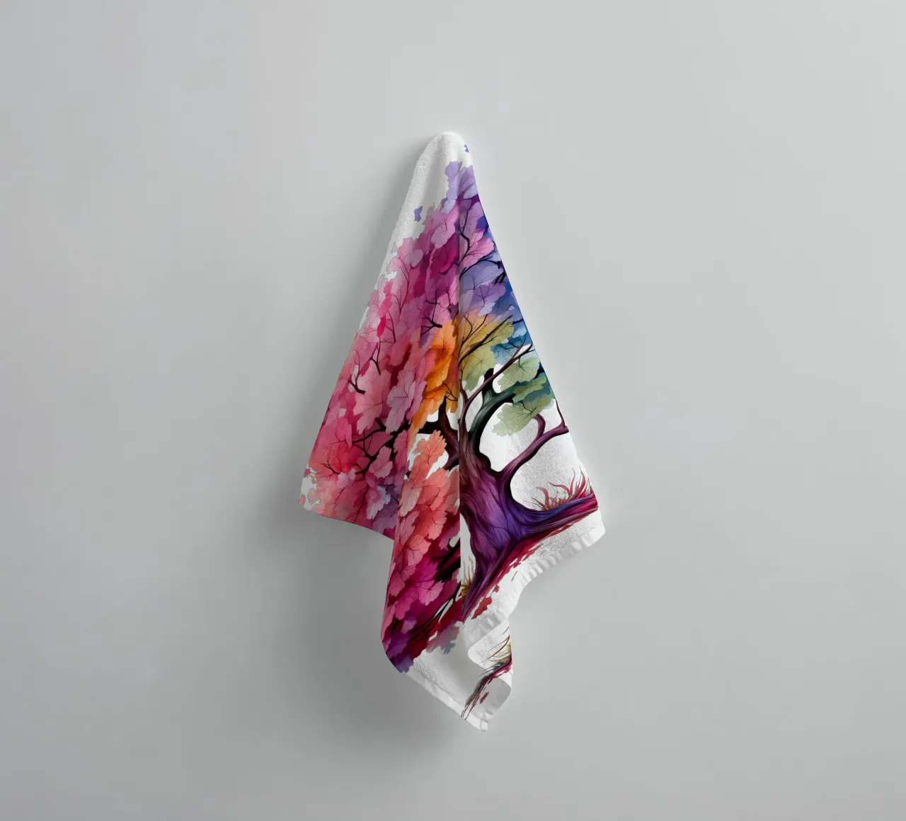 Albero della vita colorato asciugamano da bagno da Spiritual Touch