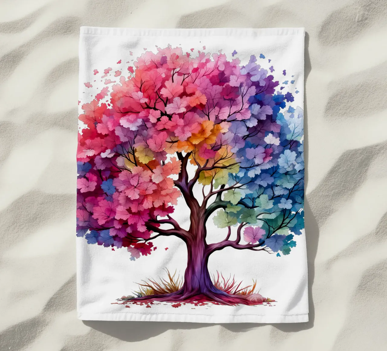 Albero della vita colorato telo mare da Spiritual Touch