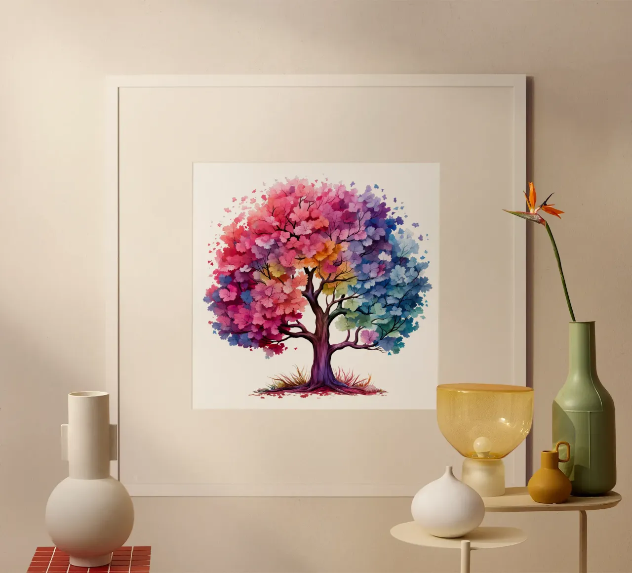 Albero della vita colorato carta hahnemühle da Spiritual Touch