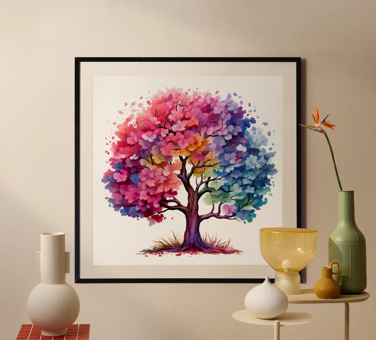 Albero della vita colorato carta hahnemühle da Spiritual Touch