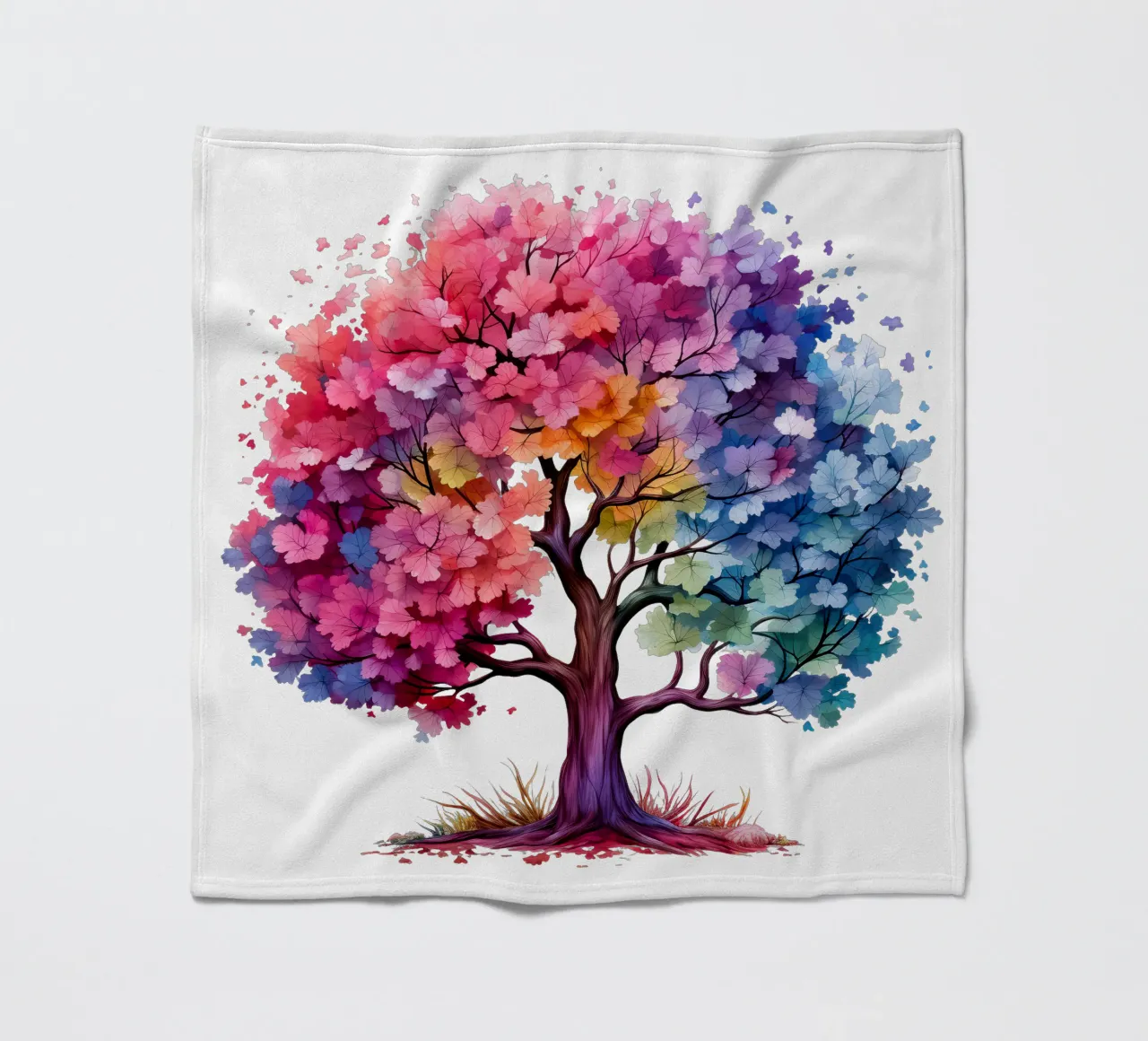 Albero della vita colorato coperta in pile da Spiritual Touch