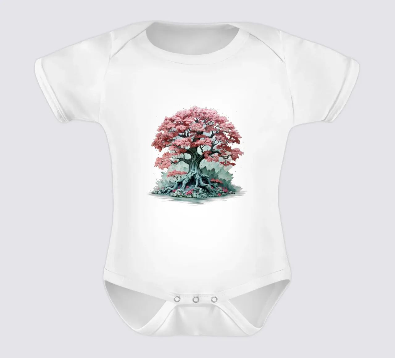 Albero della vita colorato body neonato maniche corte da Spiritual Touch