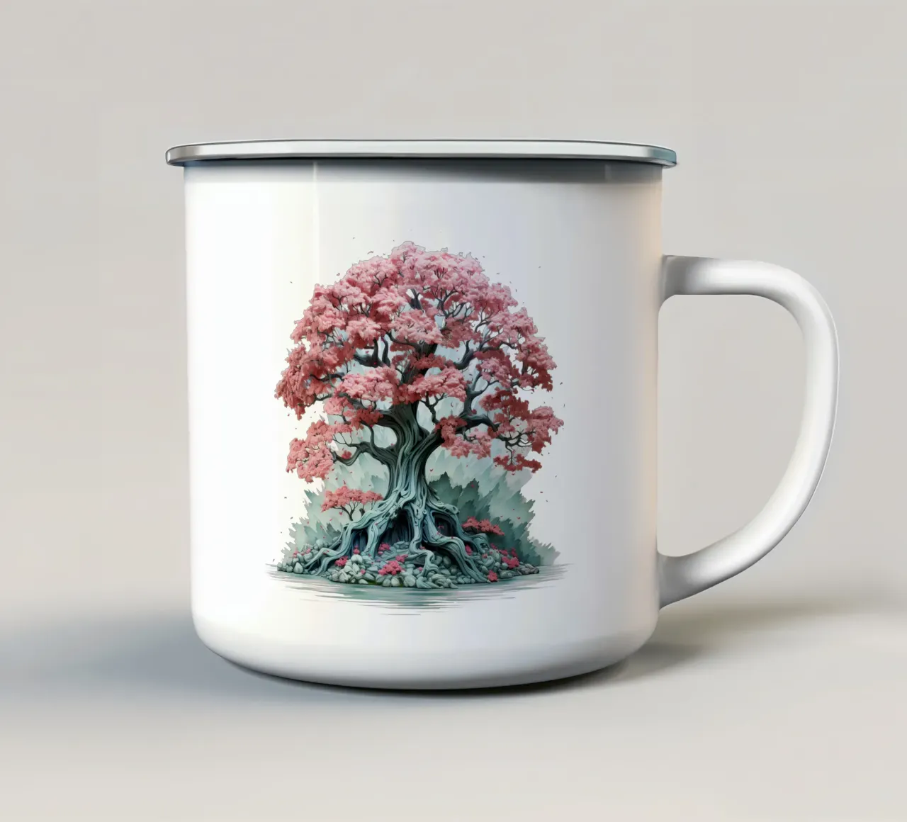 Albero della vita colorato tazza in smalto da Spiritual Touch