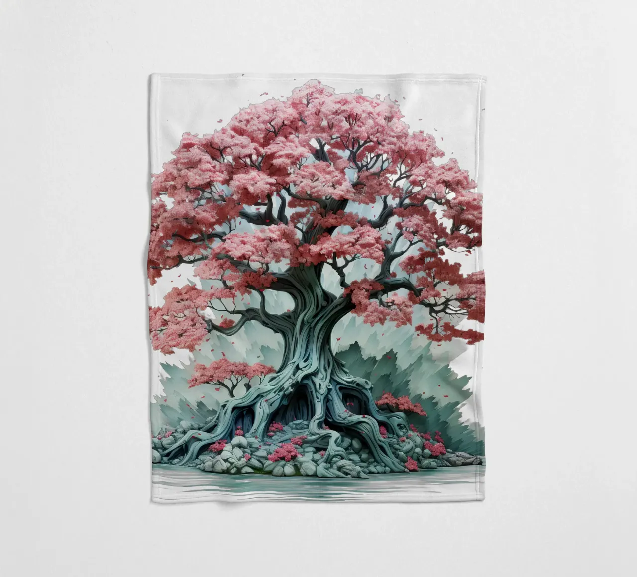 Albero della vita colorato coperta in pile da Spiritual Touch