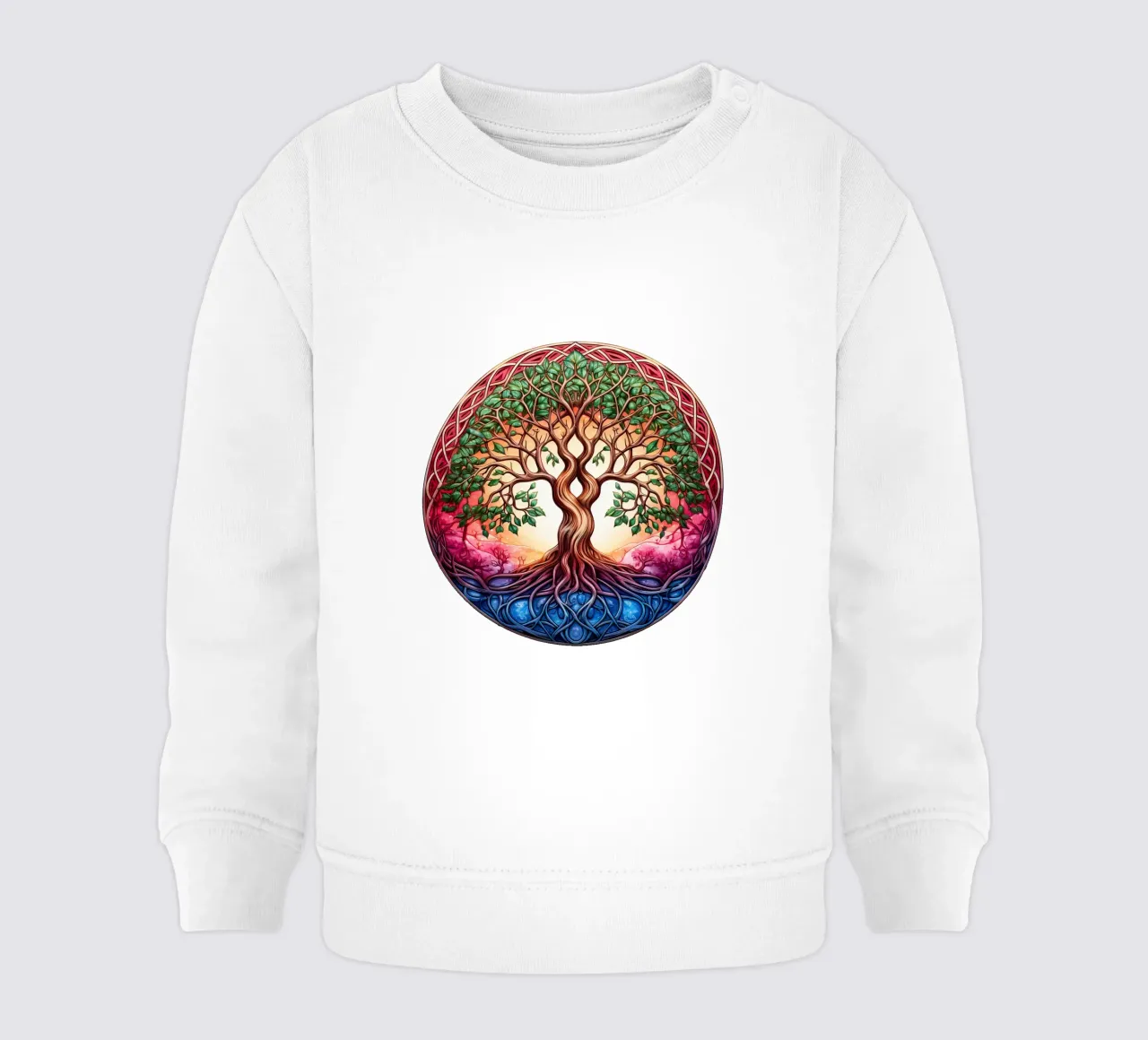 Albero della vita colorato felpa neonato da Spiritual Touch