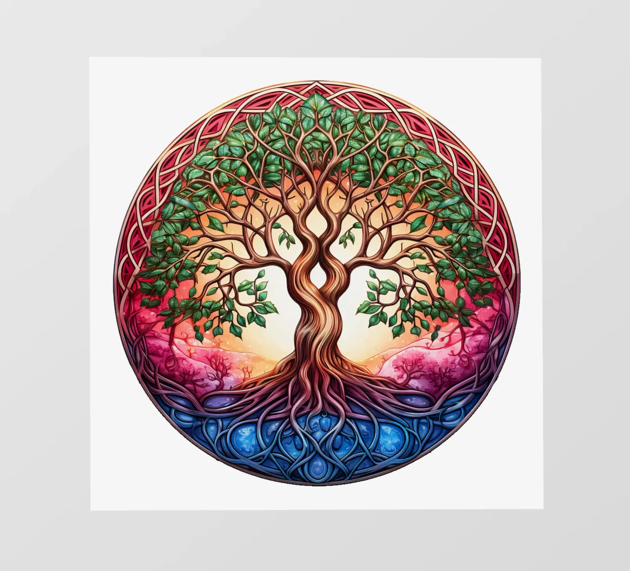 Albero della vita colorato telo in pvc da Spiritual Touch