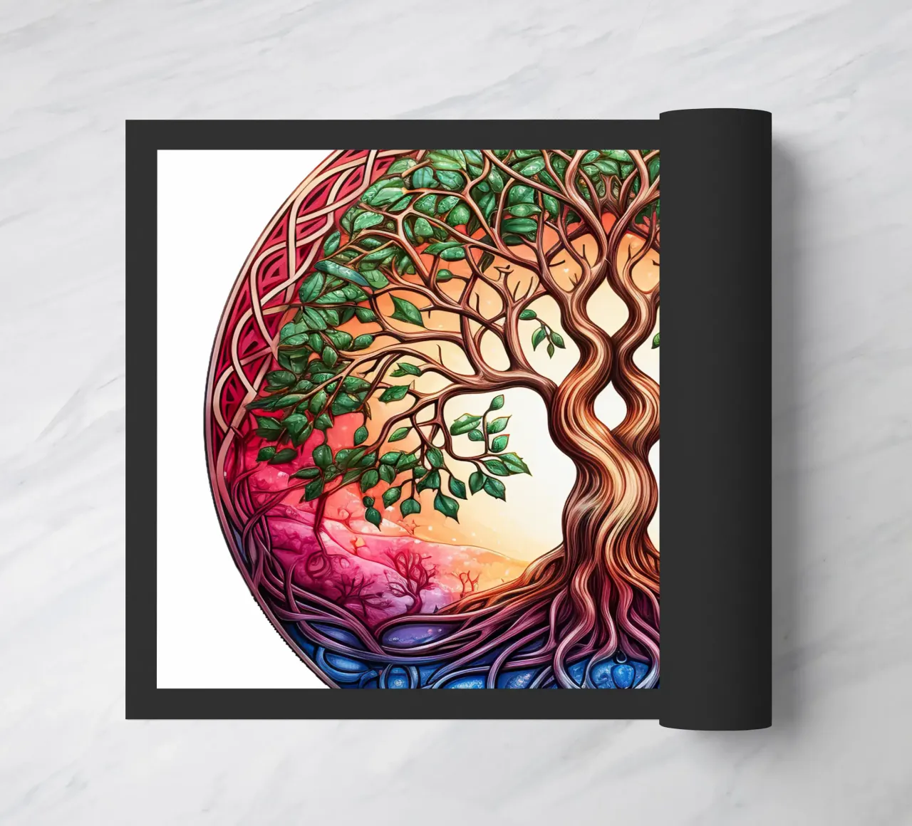 Albero della vita colorato zerbino da Spiritual Touch