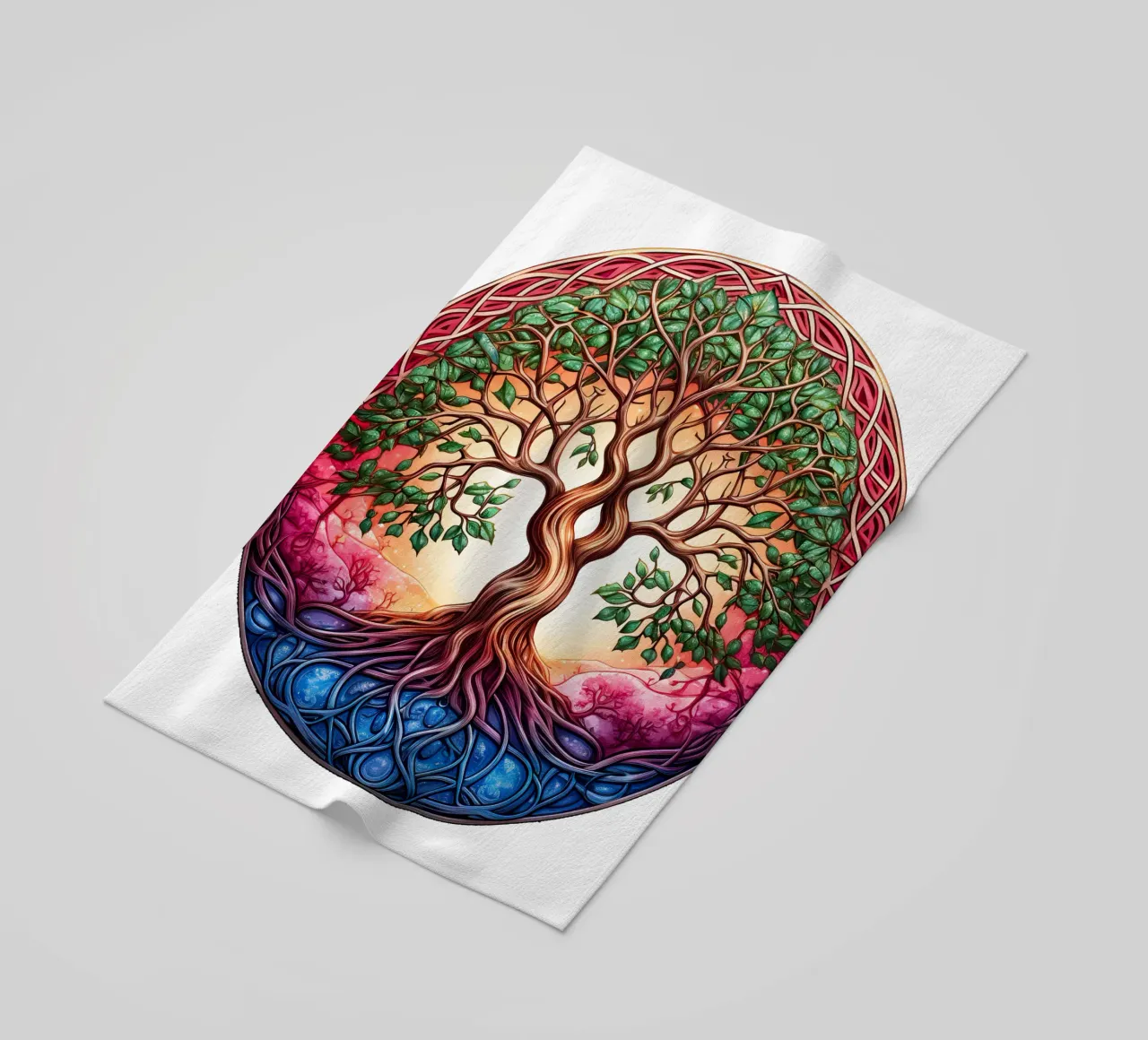 Albero della vita colorato telo mare da Spiritual Touch