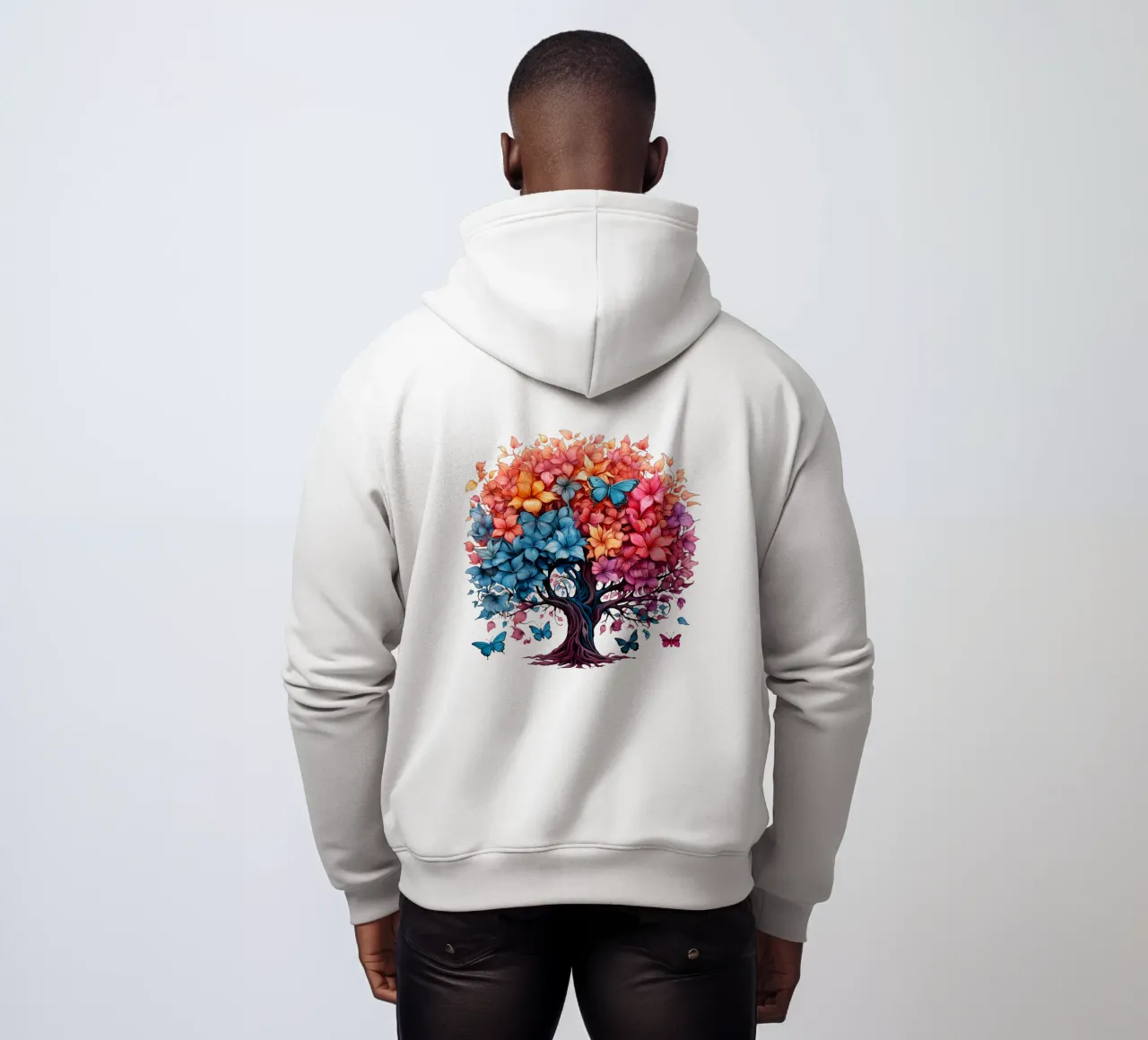 Albero della vita colorato felpa con cappuccio da Spiritual Touch