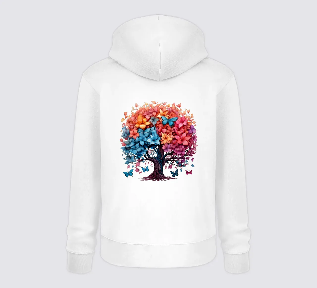 Albero della vita colorato felpa con cappuccio da Spiritual Touch
