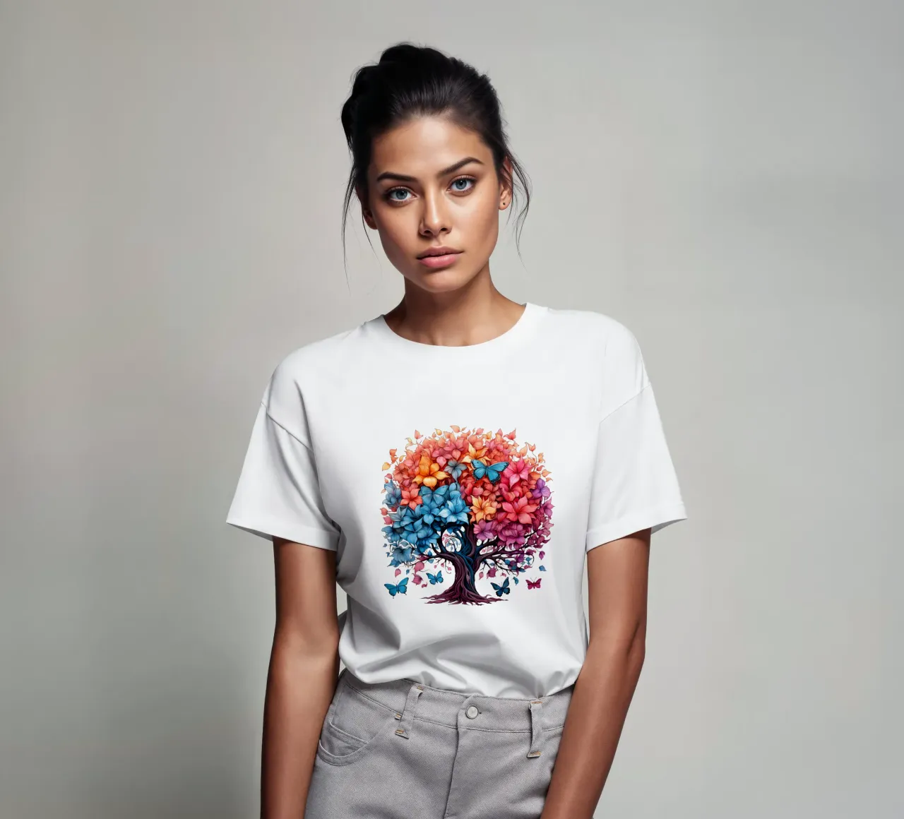 Albero della vita colorato t-shirt da Spiritual Touch