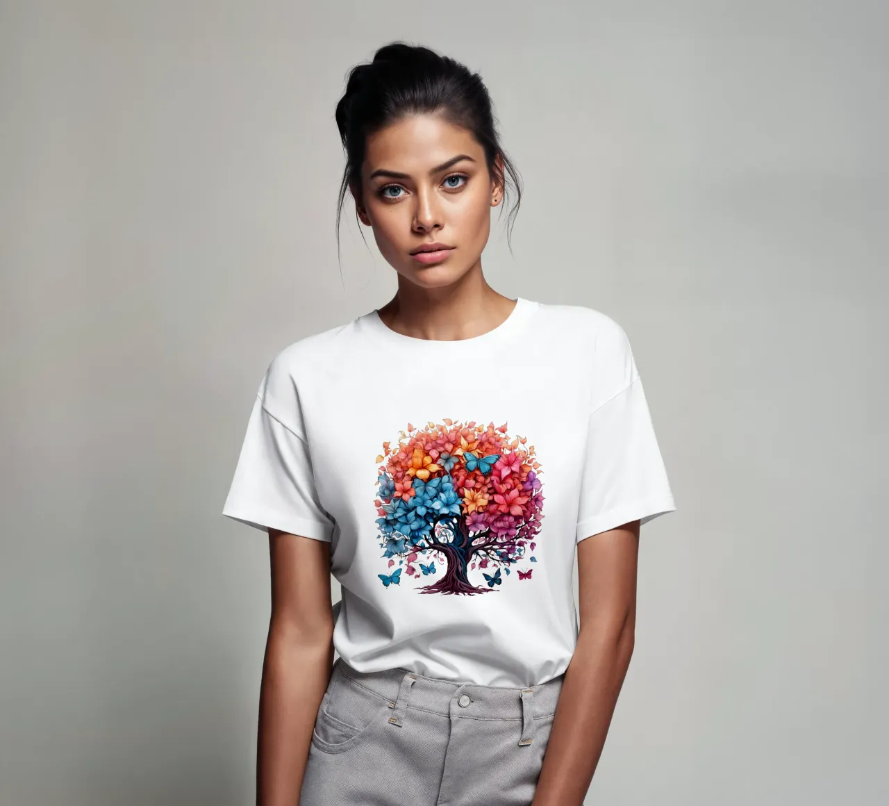 Albero della vita colorato t-shirt da Spiritual Touch