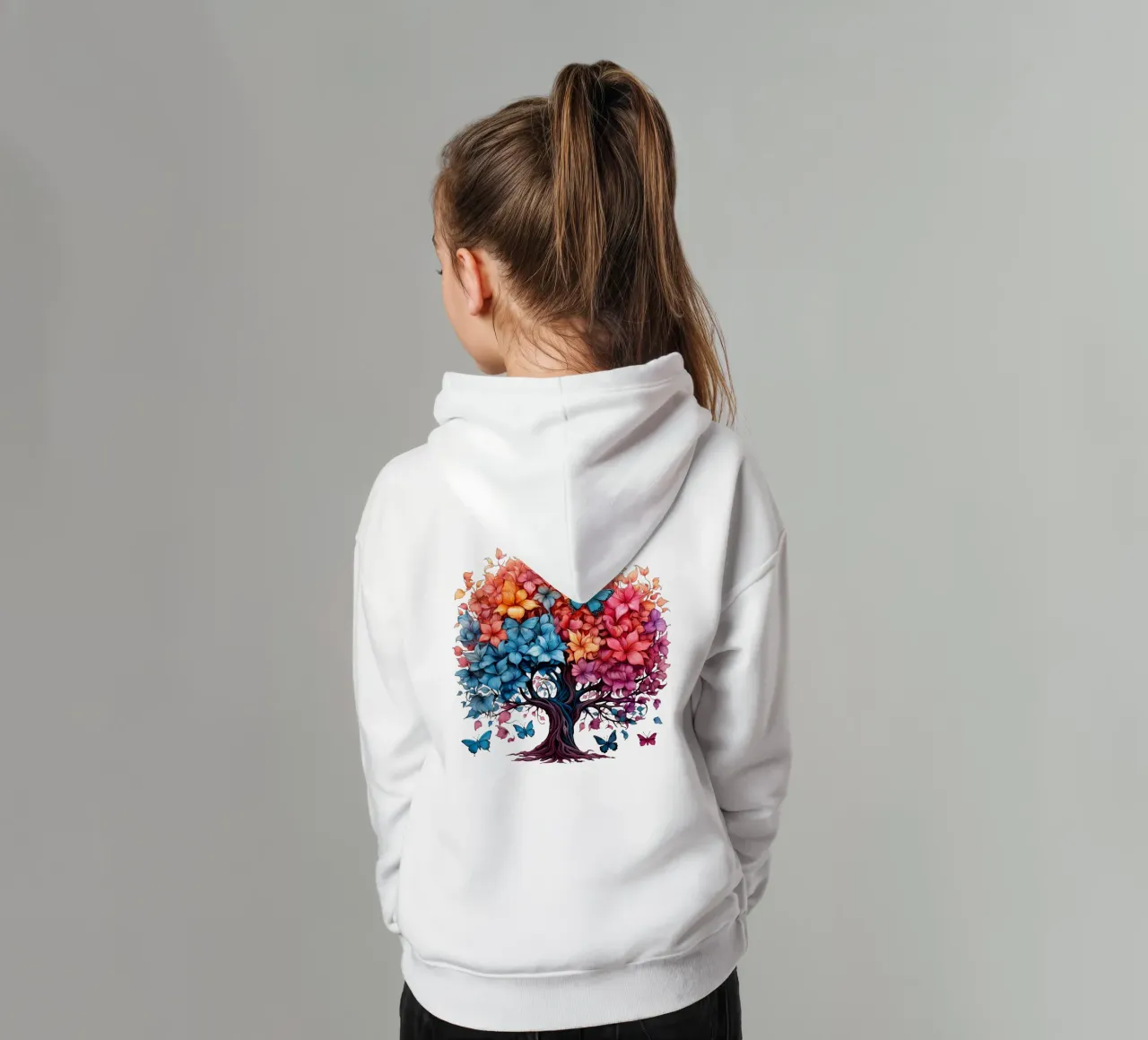 Albero della vita colorato felpa bambino con cappuccio da Spiritual Touch