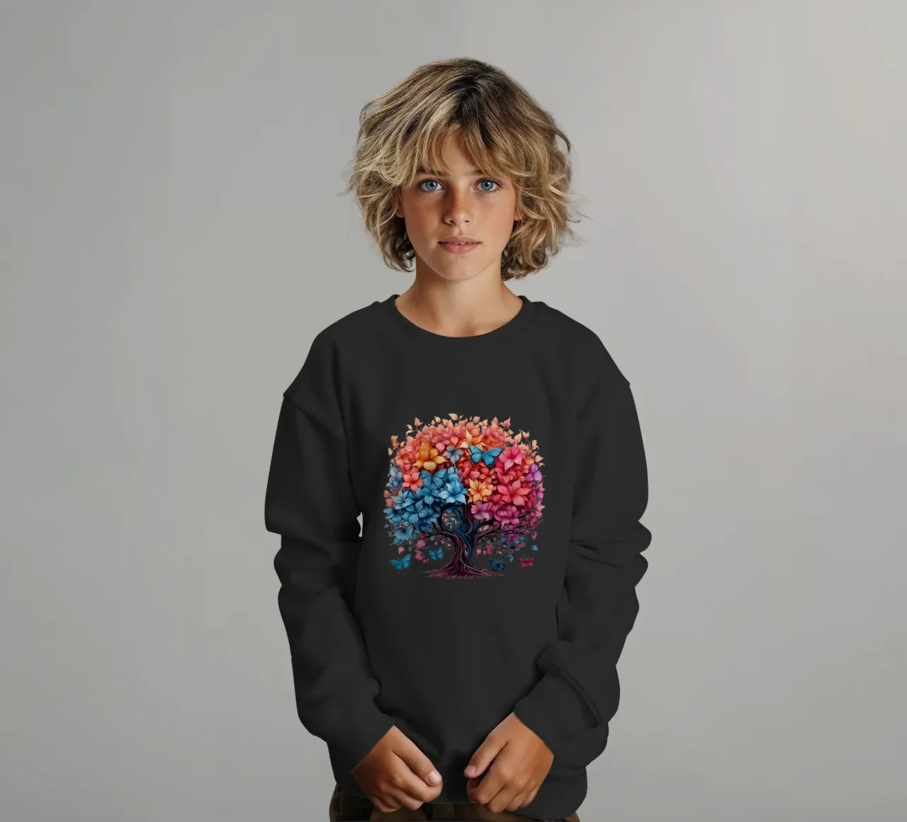 Albero della vita colorato felpa bambino da Spiritual Touch