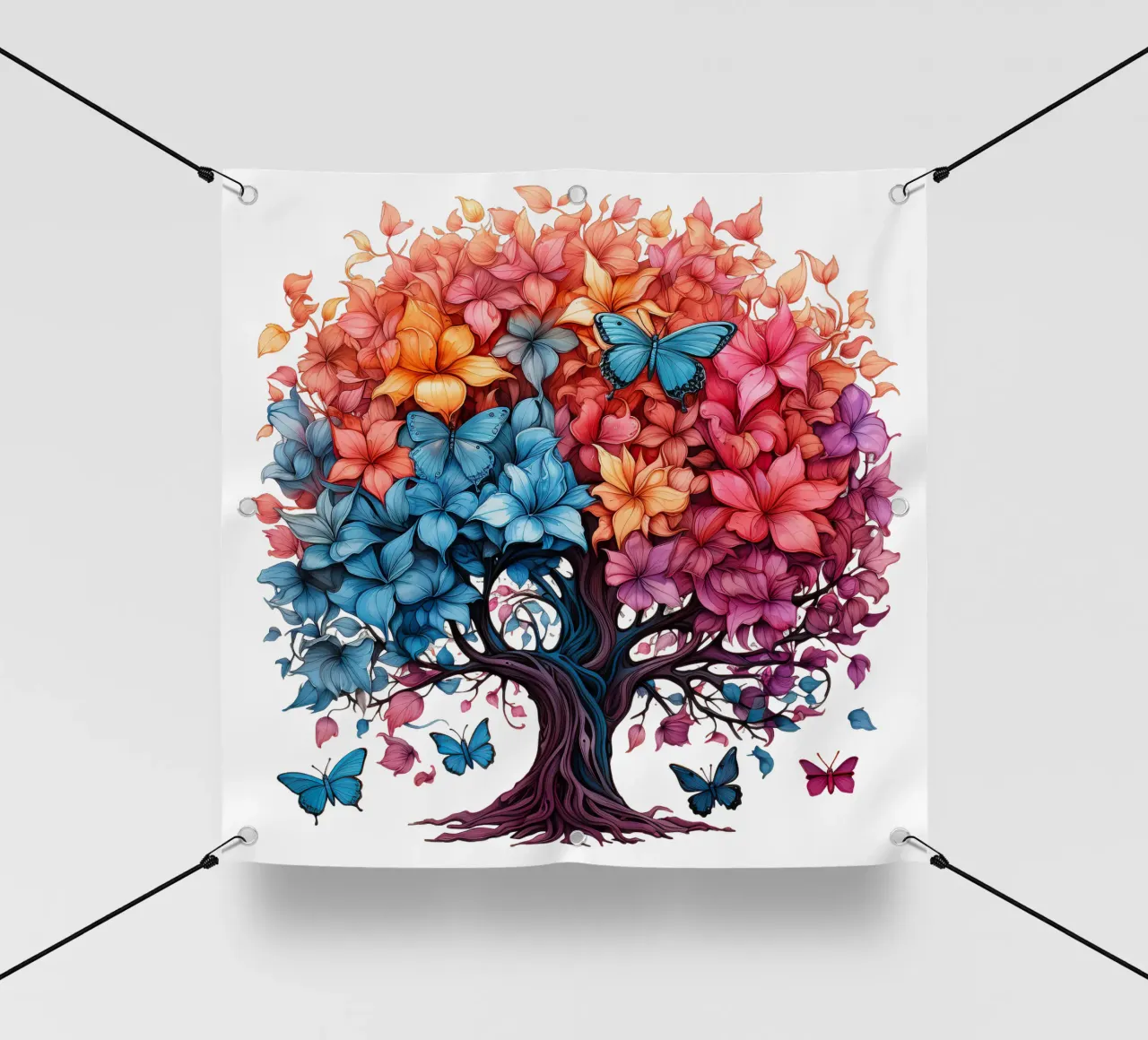 Albero della vita colorato telo in pvc da Spiritual Touch