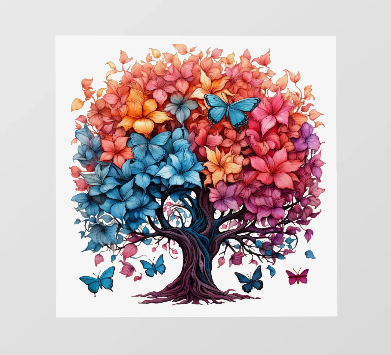 Albero della vita colorato telo in pvc da Spiritual Touch