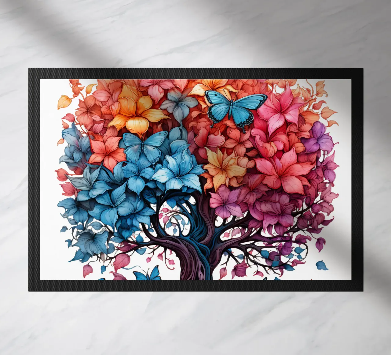 Albero della vita colorato zerbino da Spiritual Touch