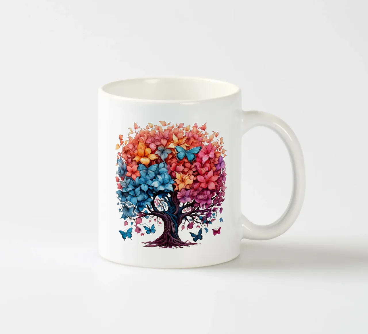 Albero della vita colorato tazza in ceramica da Spiritual Touch