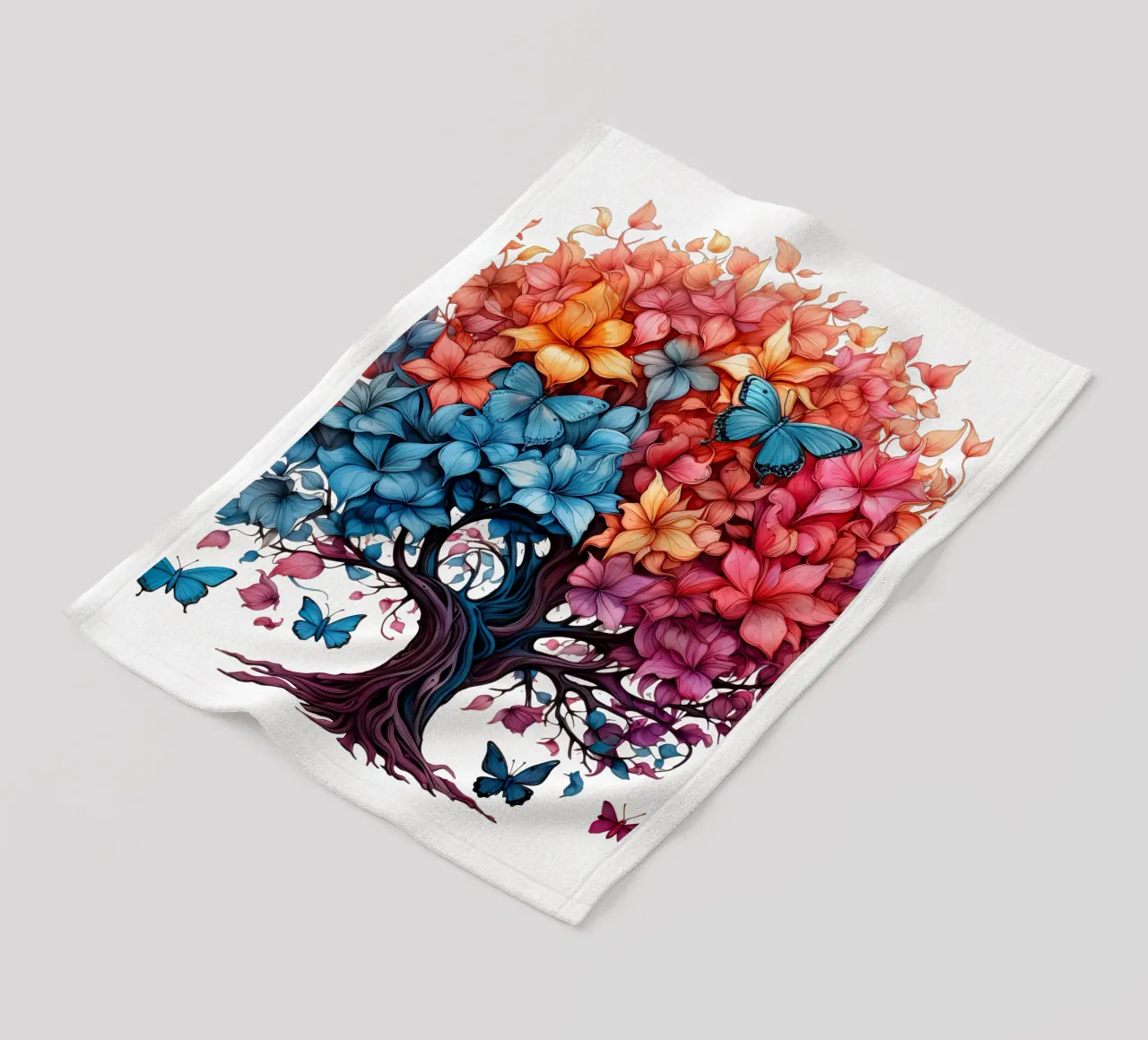 Albero della vita colorato coperta in pile da Spiritual Touch