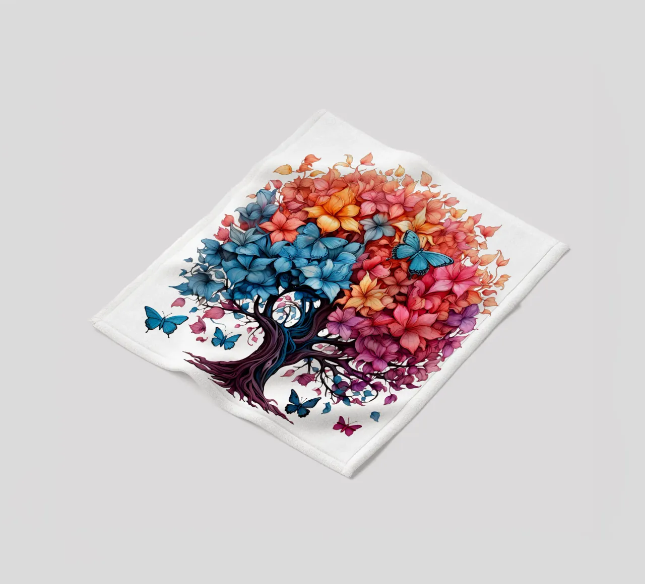 Albero della vita colorato coperta in pile da Spiritual Touch