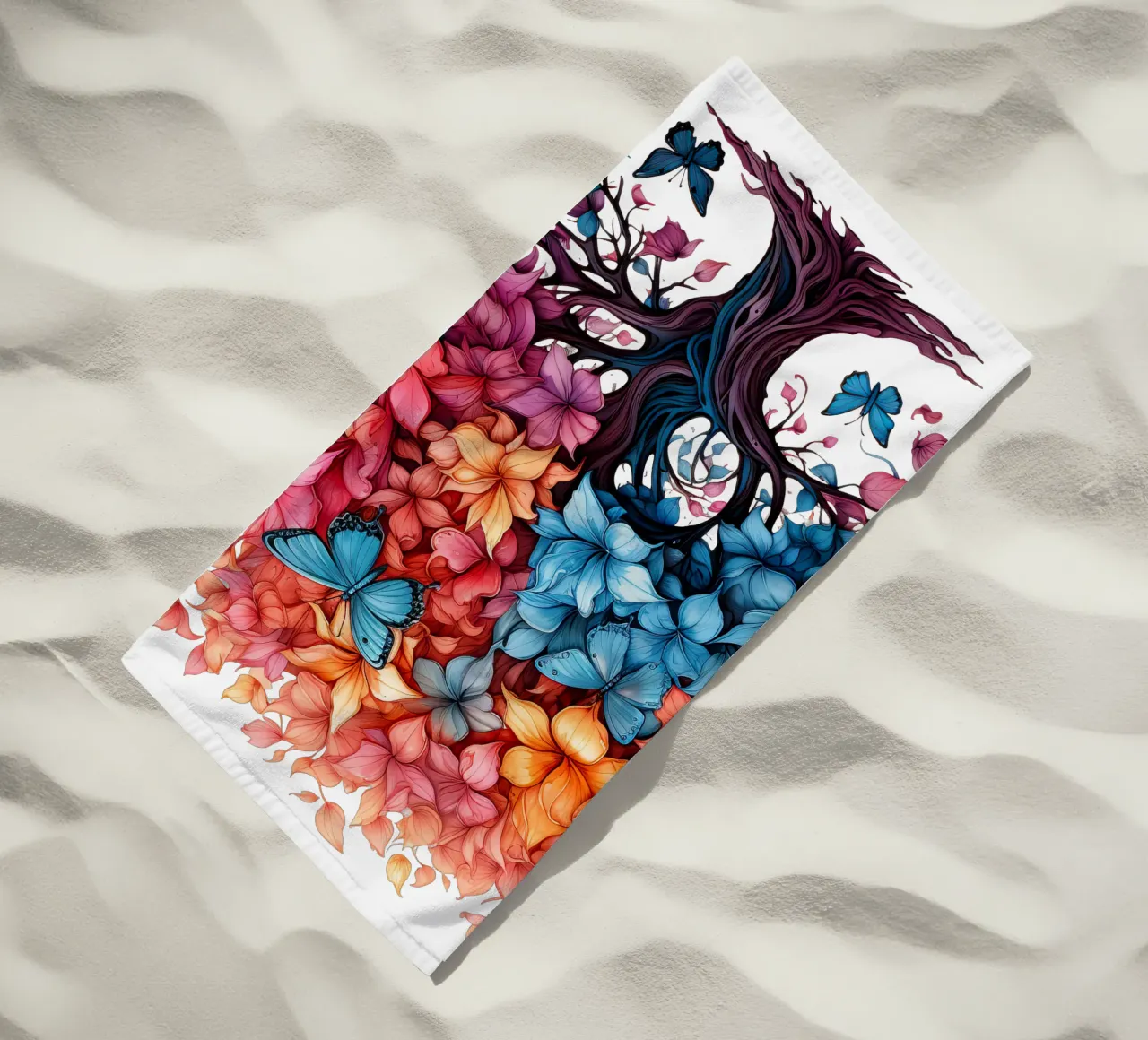 Albero della vita colorato telo mare da Spiritual Touch