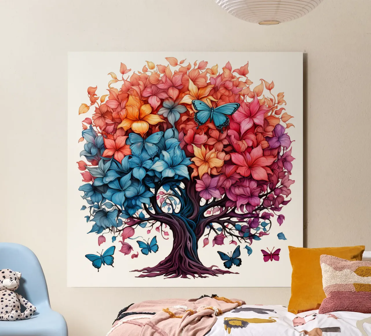 Albero della vita colorato alluminio dibond da Spiritual Touch