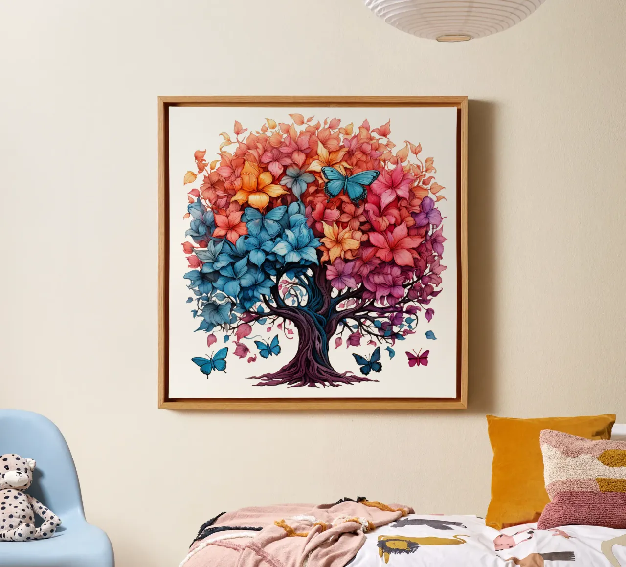 Albero della vita colorato tela da Spiritual Touch