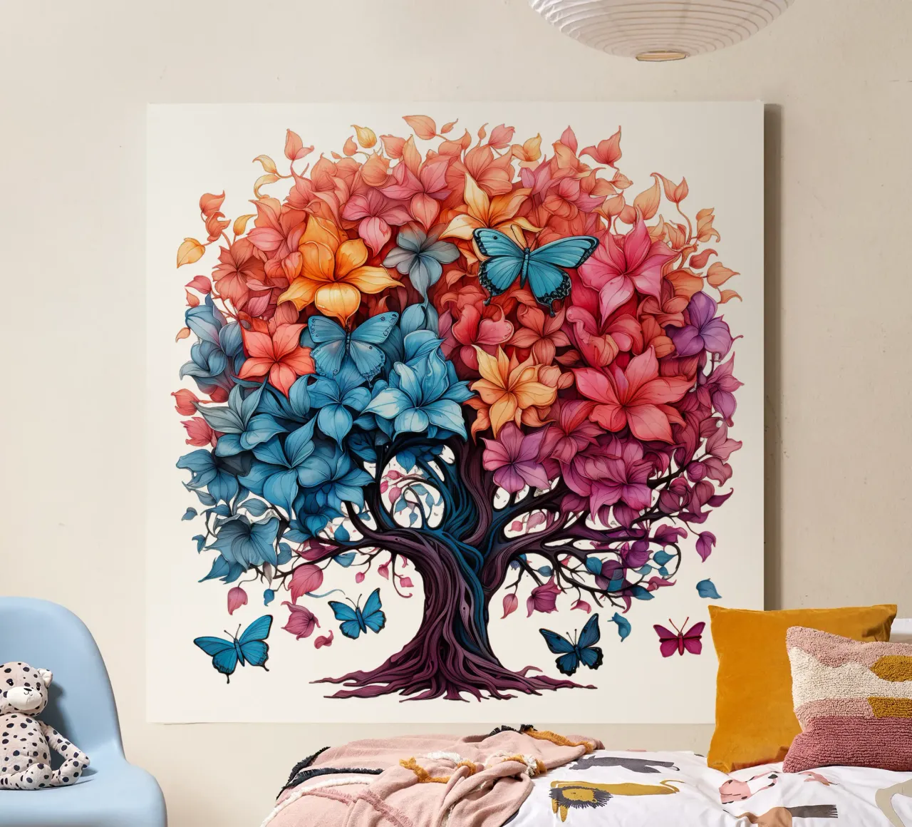 Albero della vita colorato tela da Spiritual Touch