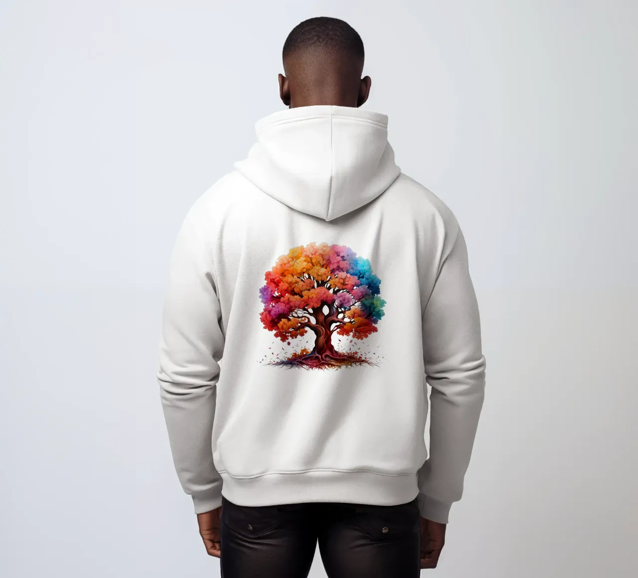 Albero della vita colorato felpa con cappuccio da Spiritual Touch