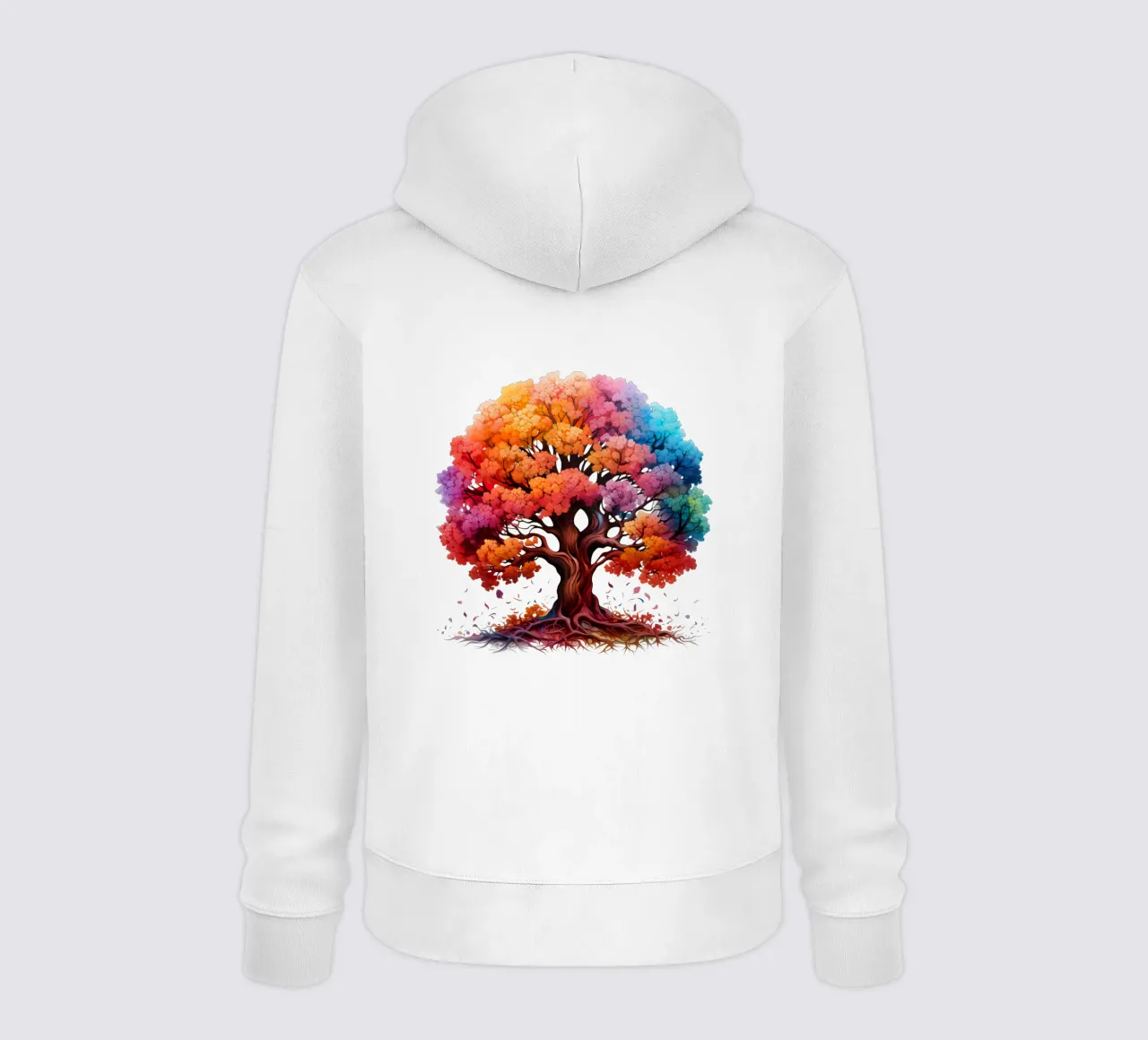 Albero della vita colorato felpa con cappuccio da Spiritual Touch