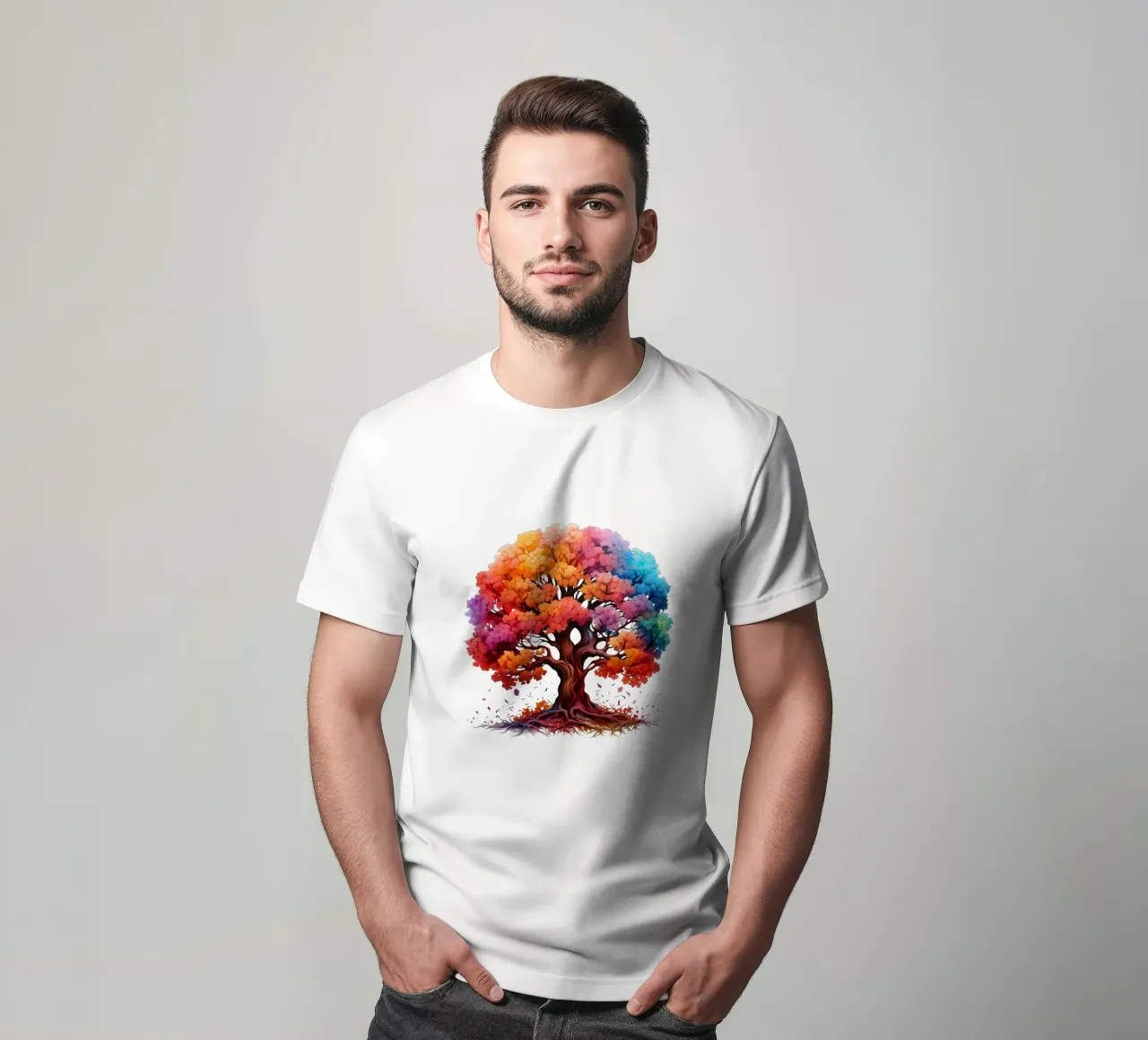 Albero della vita colorato t-shirt da Spiritual Touch