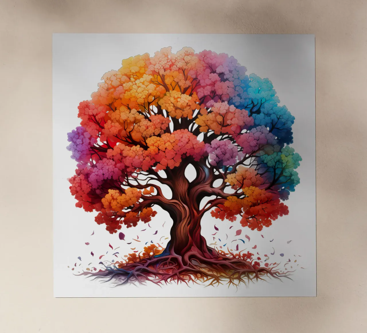 Albero della vita colorato pellicola backlit da Spiritual Touch