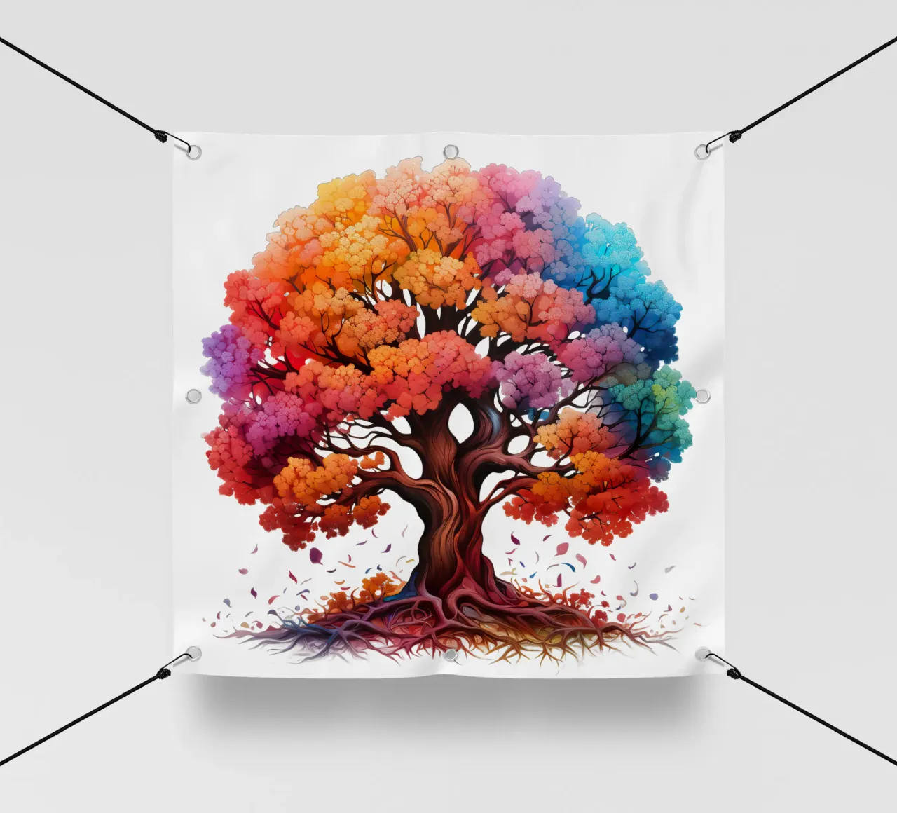 Albero della vita colorato telo in pvc da Spiritual Touch