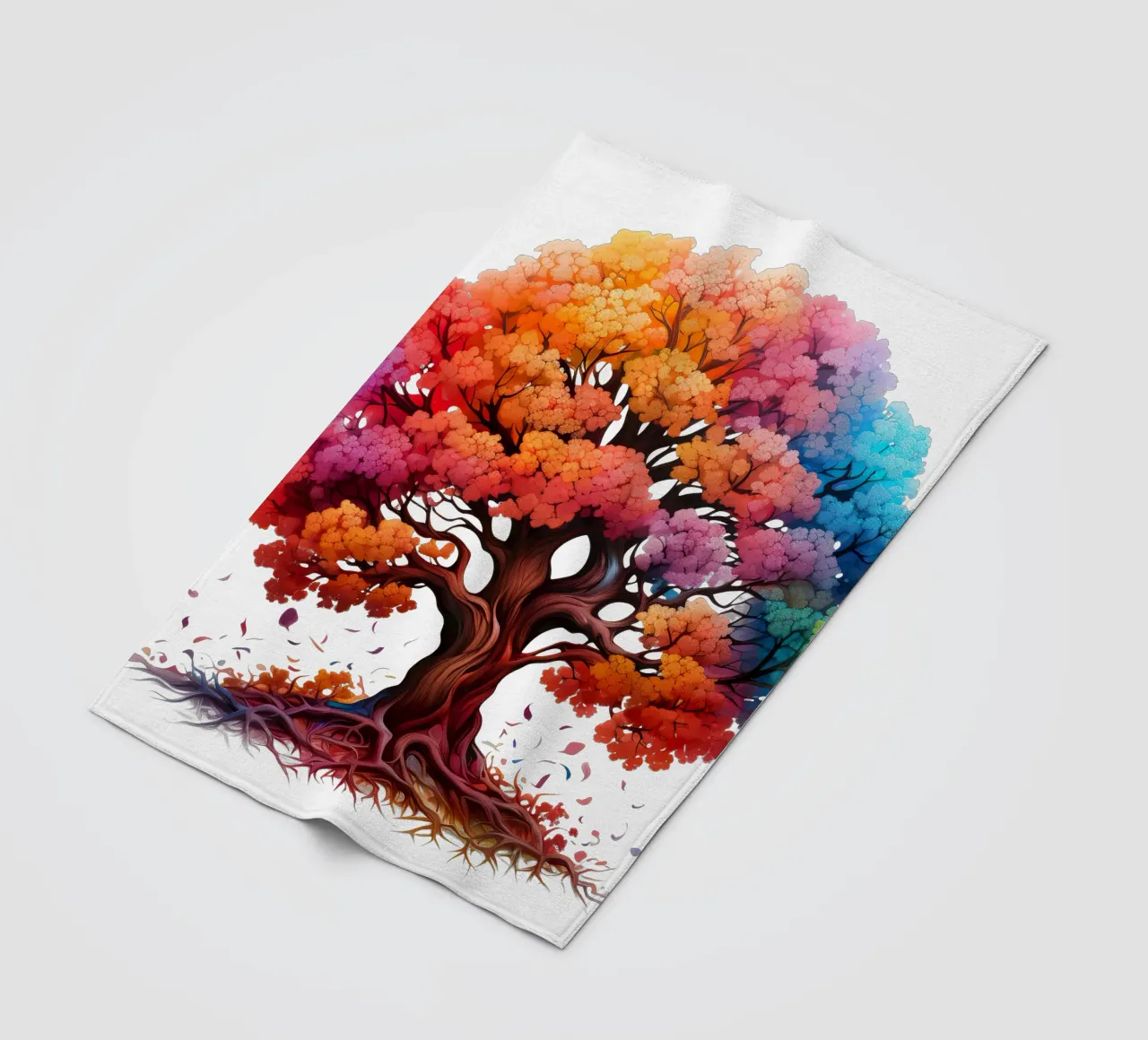 Albero della vita colorato coperta in pile da Spiritual Touch