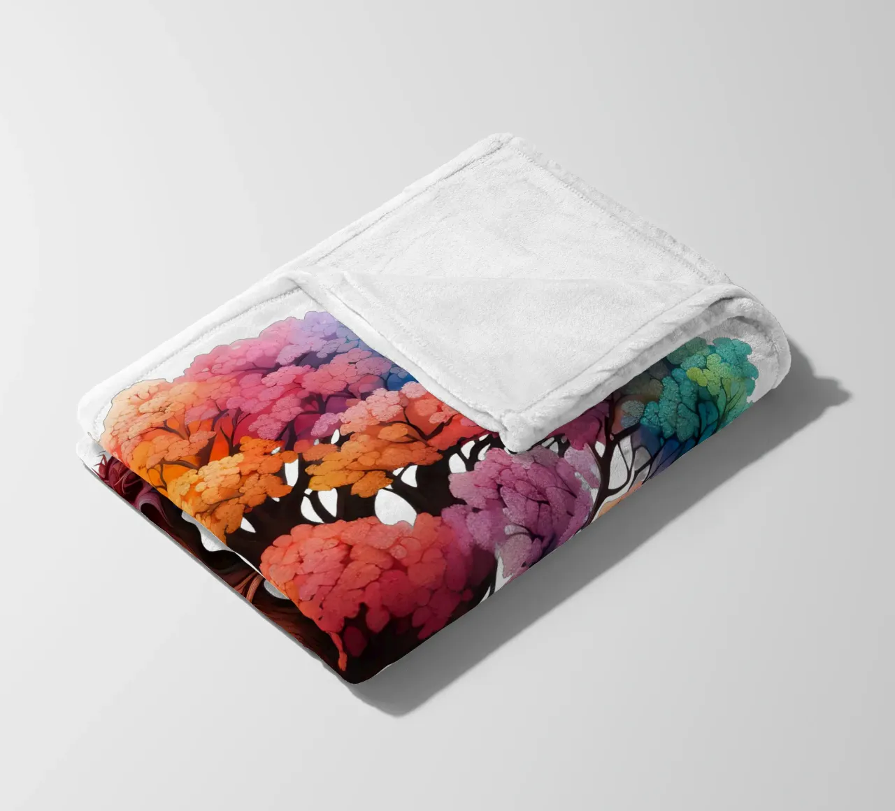 Albero della vita colorato coperta in pile da Spiritual Touch