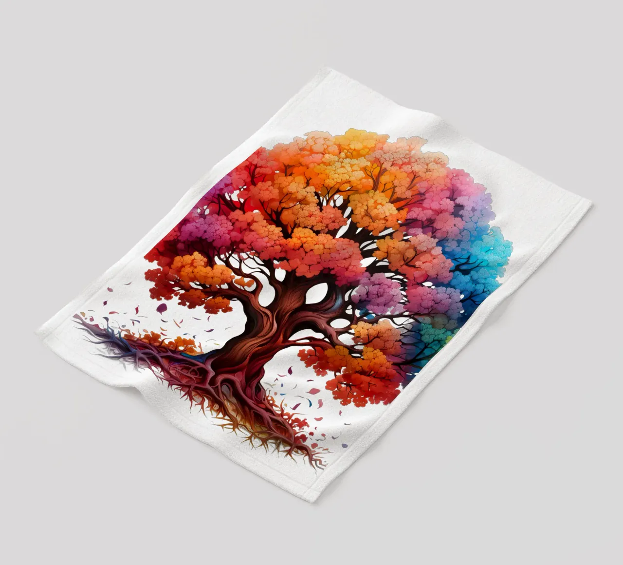 Albero della vita colorato coperta in pile da Spiritual Touch