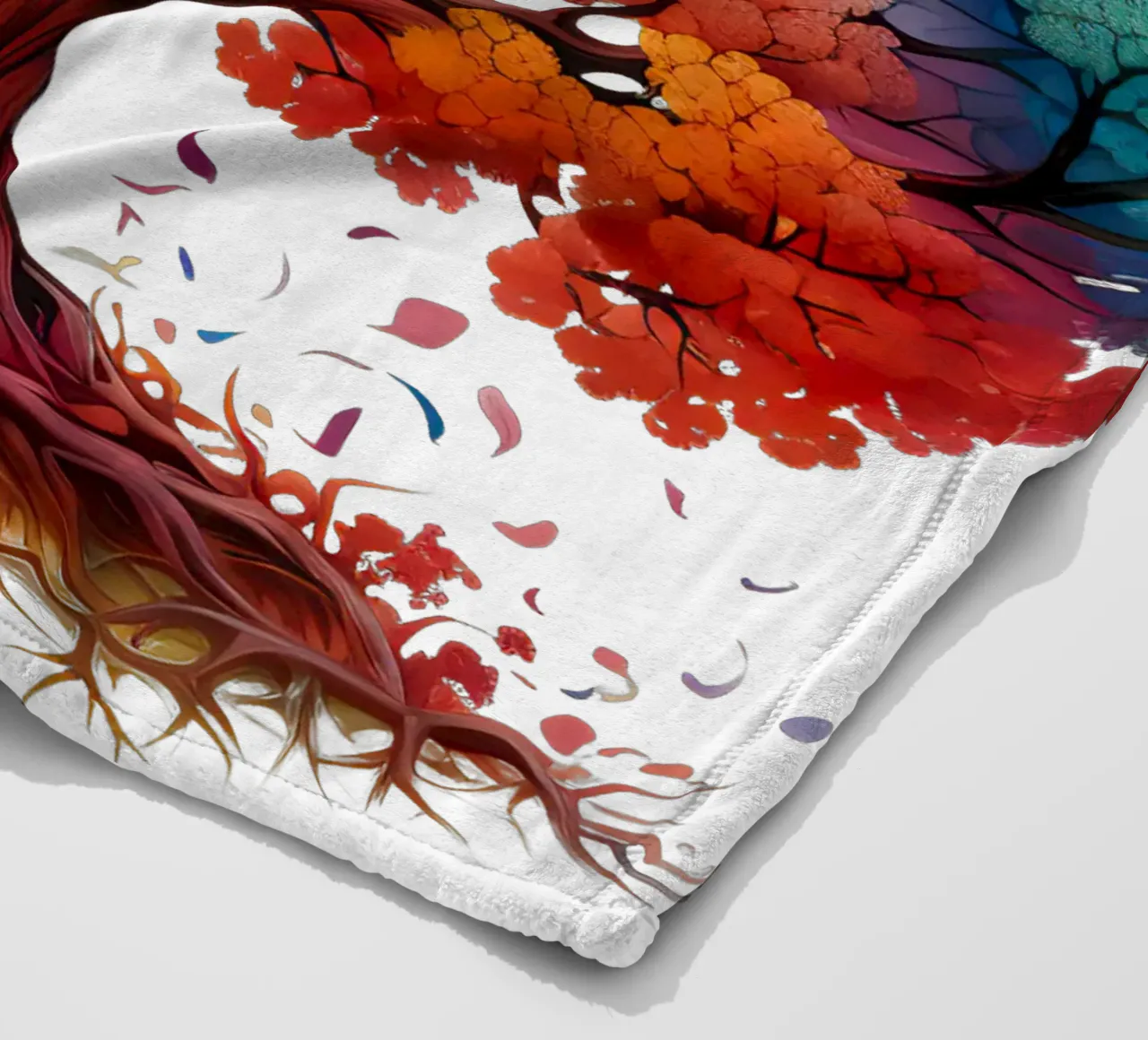 Albero della vita colorato coperta in pile da Spiritual Touch