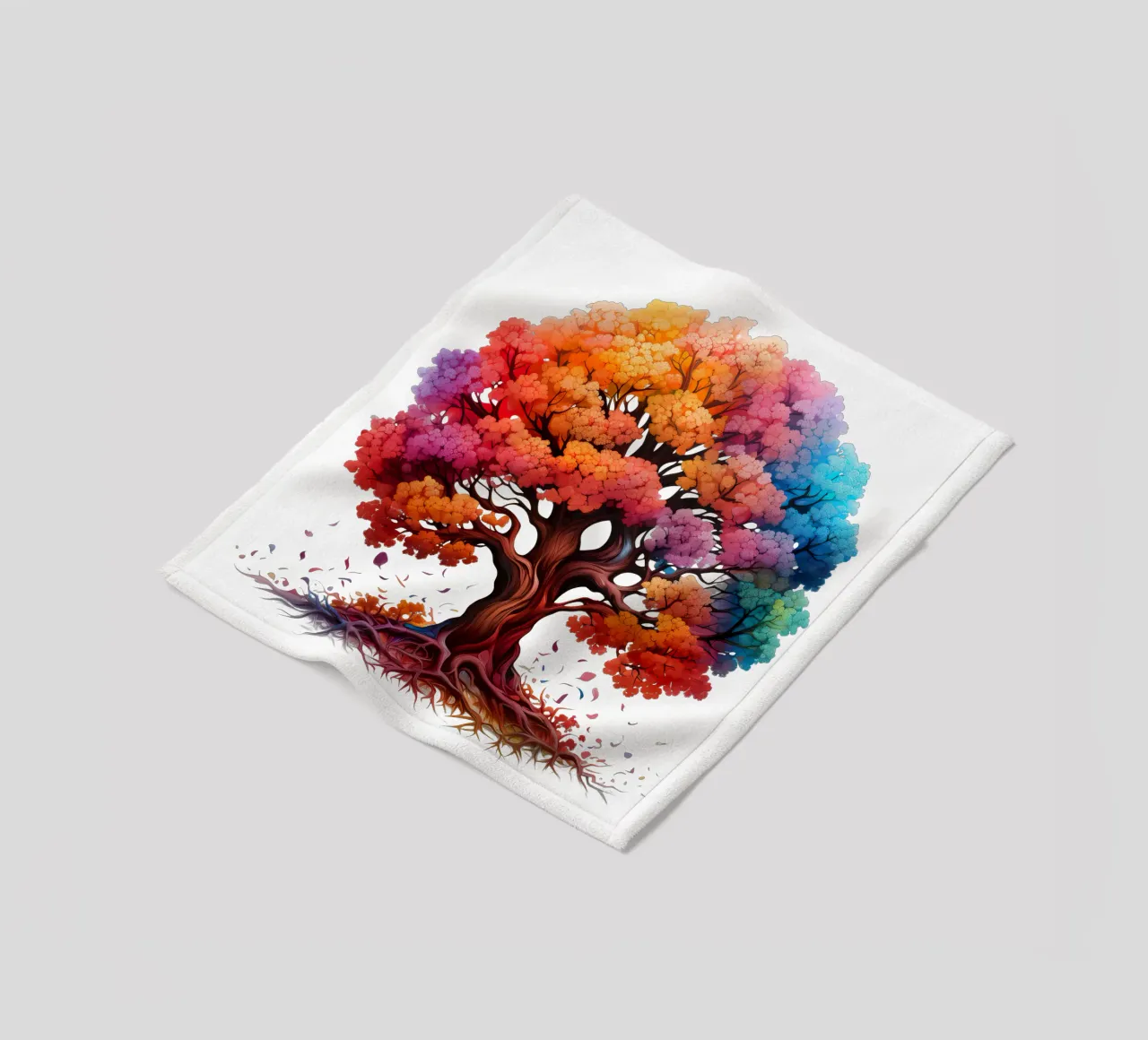 Albero della vita colorato coperta in pile da Spiritual Touch